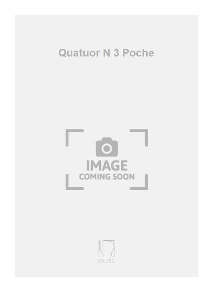 Quatuor Ă cordes n° 3 - Conducteur - Henri Sauguet - Partition