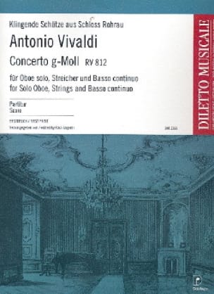 Concerto En Sol Min. Rv 812 VIVALDI Partition Grand format