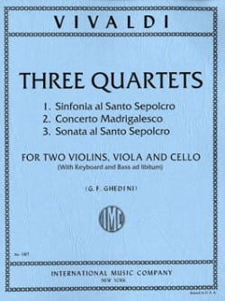 3 Quartets - Parts VIVALDI Partition Quatuors