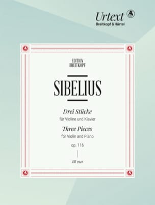 Feuillez l'ouvrage 3 Pièces, opus 116 - SIBELIUS - Partition - Violon