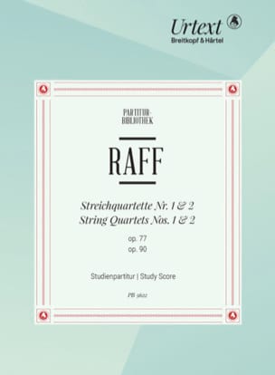 Quatuors à Cordes n° 1 et 2 Joachim Raff Partition Petit format