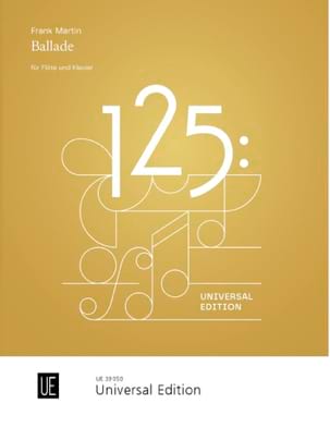 Frank Martin - Ballade - Flûte et piano (EDITION 125) - Partition - di-arezzo.ch