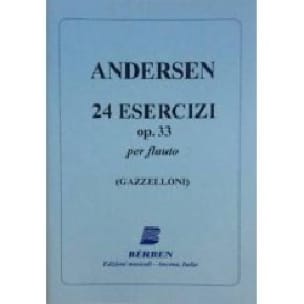 24 Esercizi op. 33 ANDERSEN Partition Flûte traversière