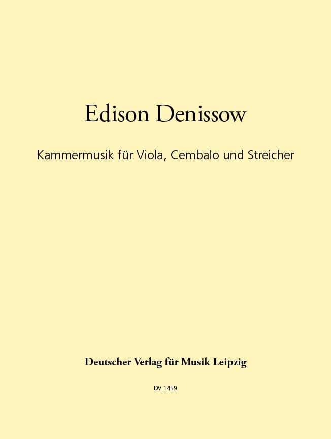 Kammermusik Edison Denisov Partition Grand format
