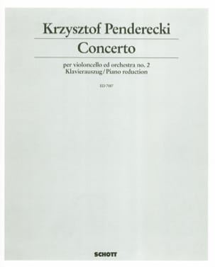 Concerto per violoncello n° 2 1982 PENDERECKI Partition Violoncelle