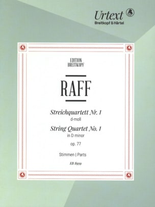 Quatuor à Cordes n° 1 - Parties Joachim Raff Partition Quatuors