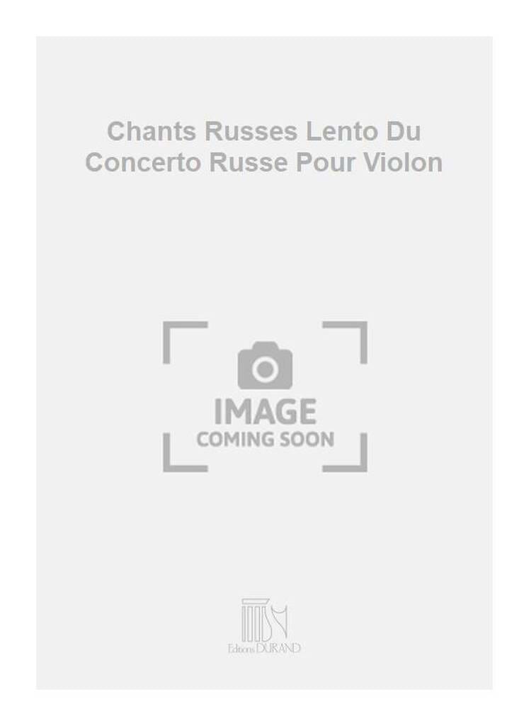 Chants russes LALO Partition Violon