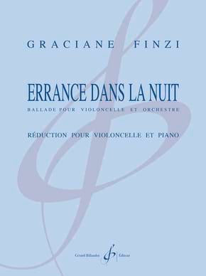 Errance dans la nuit Graciane Finzi Partition Violoncelle