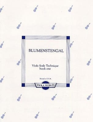 Viola scale technique - Book1 Albrecht Blumenstengel Partition Alto