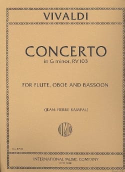 Concerto in G minor RV 103 - Flute oboe bassoon - VIVALDI - Partition