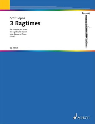 3 Ragtimes JOPLIN Partition Basson