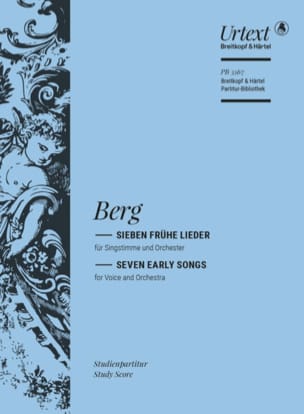 Sieben Frühe Lieder BERG Partition Petit format