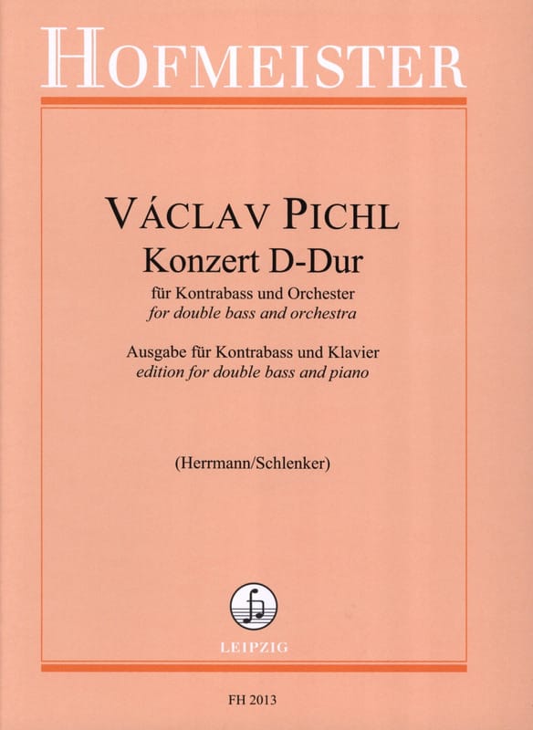 Konzert D-Dur - Kontrabass Vaclav Pichl Partition Contrebasse