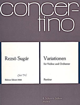 Variationen - Partitur Rezsö Sugár Partition Grand format