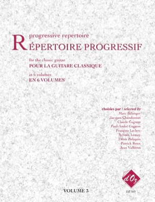 Répertoire Progressif Volume 3 Partition Guitare