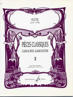 Pieces classiques - Volume 3 - Flûte et piano - Partition