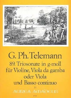 Triosonate Nr. 89 in g-moll - Violine Viola Bc - TELEMANN - Partition
