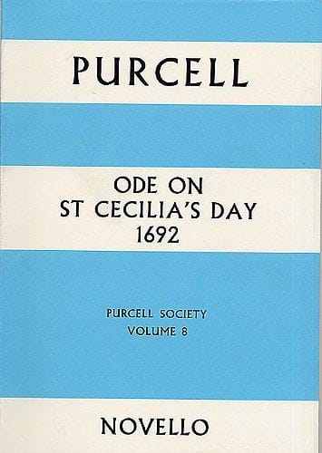 Ode On St Cecilia's Day 1692 PURCELL Partition Grand format