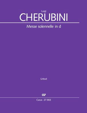 Messe Solennelle CHERUBINI Partition Grand format