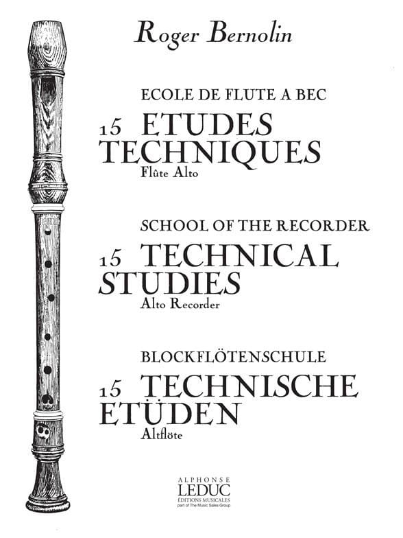 15 Etudes techniques Roger Bernolin Partition