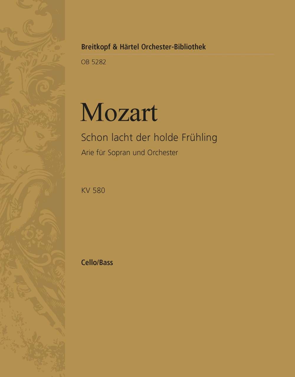 Schon lacht der holde Frühling KV 580 MOZART Partition