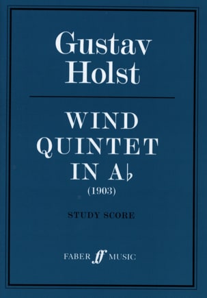 Wind Quintet in Ab - Score HOLST Partition Grand format