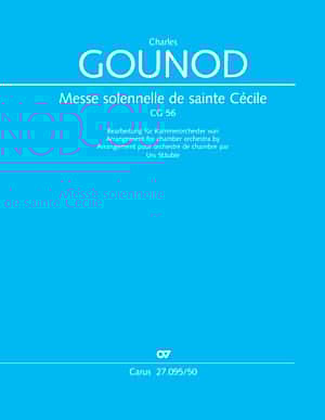 Messe solennelle de Sainte-Cécile GOUNOD Partition Grand format
