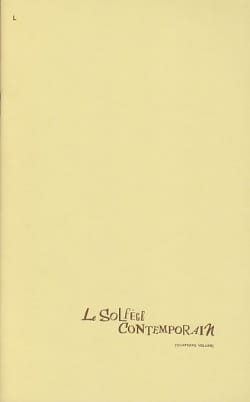 Le Solfège Contemporain Volume 4 - Elève - Albert Beaucamp - Partition