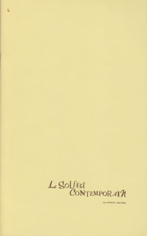 Le Solfège Contemporain Volume 4 - Elève - Albert Beaucamp - Partition