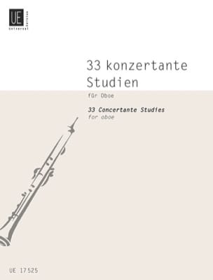 33 Konzertante Studien für Oboe Partition Hautbois