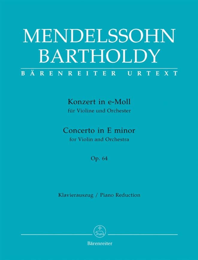 Concerto in E minor op. 64 MENDELSSOHN Partition Violon