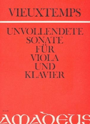 Unvollendete Sonate op. posth. VIEUXTEMPS Partition Alto