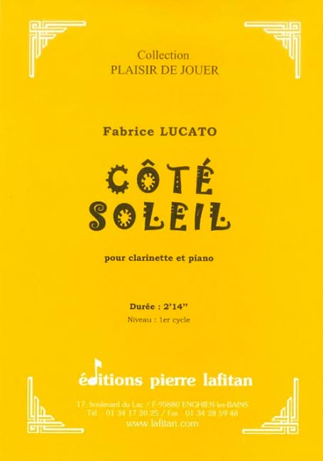 Côté Soleil Fabrice Lucato Partition