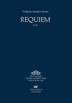 Requiem Kv. 626 - score co-édition Oxford University Press - MOZART