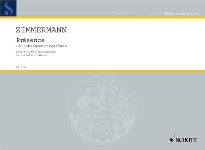 Présence - Partitur - Bernd Alois Zimmermann - Partition