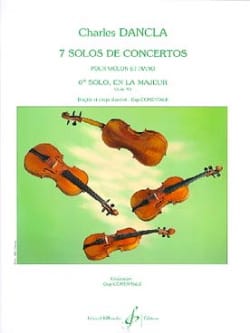 Solo de concerto n° 6 op. 95 en la majeur DANCLA Partition Violon