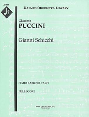 O mio babbino caro - Score PUCCINI Partition Grand format
