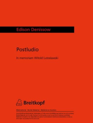 Postludio für Orchester - Partitur - Edison Denisov - Partition