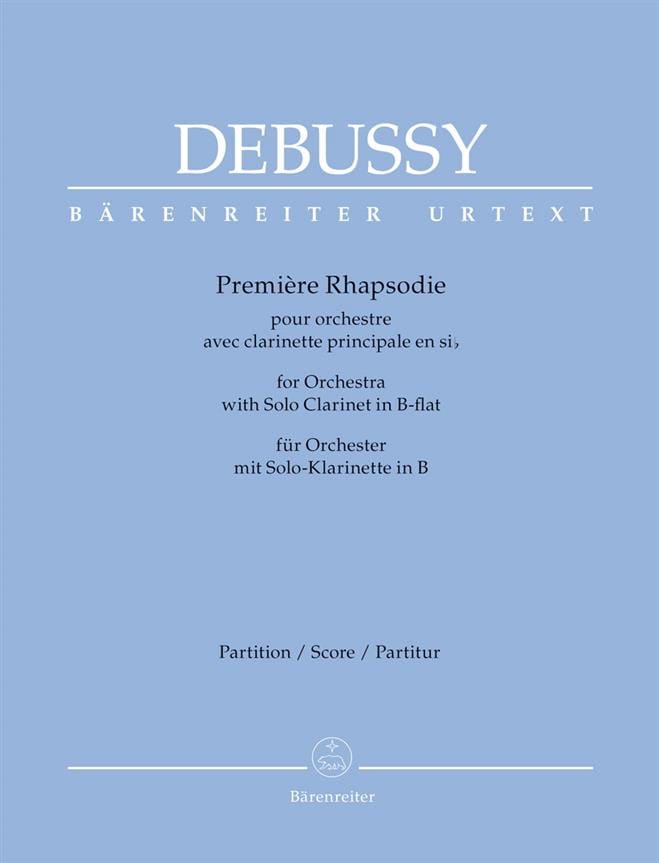 1ère Rhapsodie avec Clarinette - Conducteur - DEBUSSY - Partition