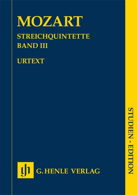 Quintettes à cordes, volume 3 MOZART Partition Petit format