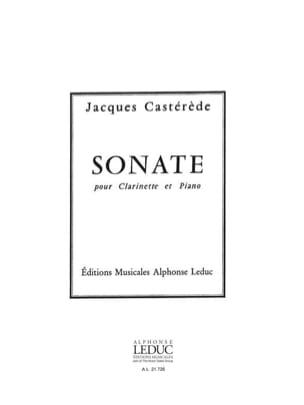 Sonate Jacques Castérède Partition Clarinette
