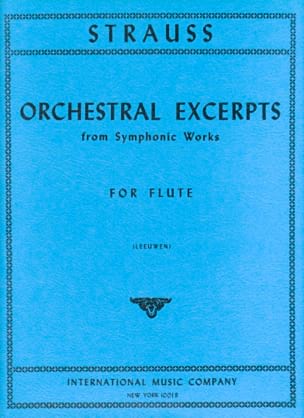 Orchestral excerpts - Flute - Richard Strauss - Partition