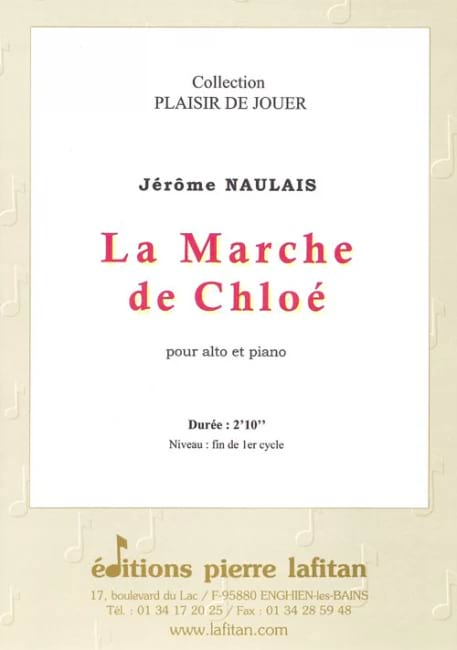 La Marche de Chloé - Alto Jérôme Naulais Partition