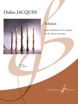 Éclosion Didier Jacquin Partition Clarinette