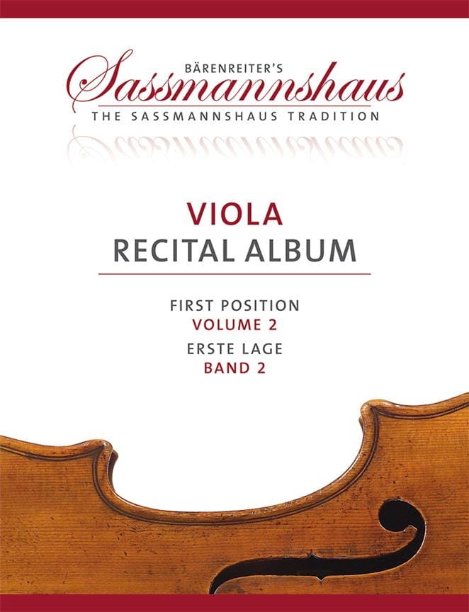 Viola Recital Album - Volume 2 sassmannshaus Partition Alto