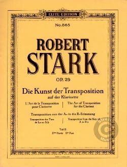 Die Kunst Der Transposition Teil 2 Robert Stark Partition Clarinette