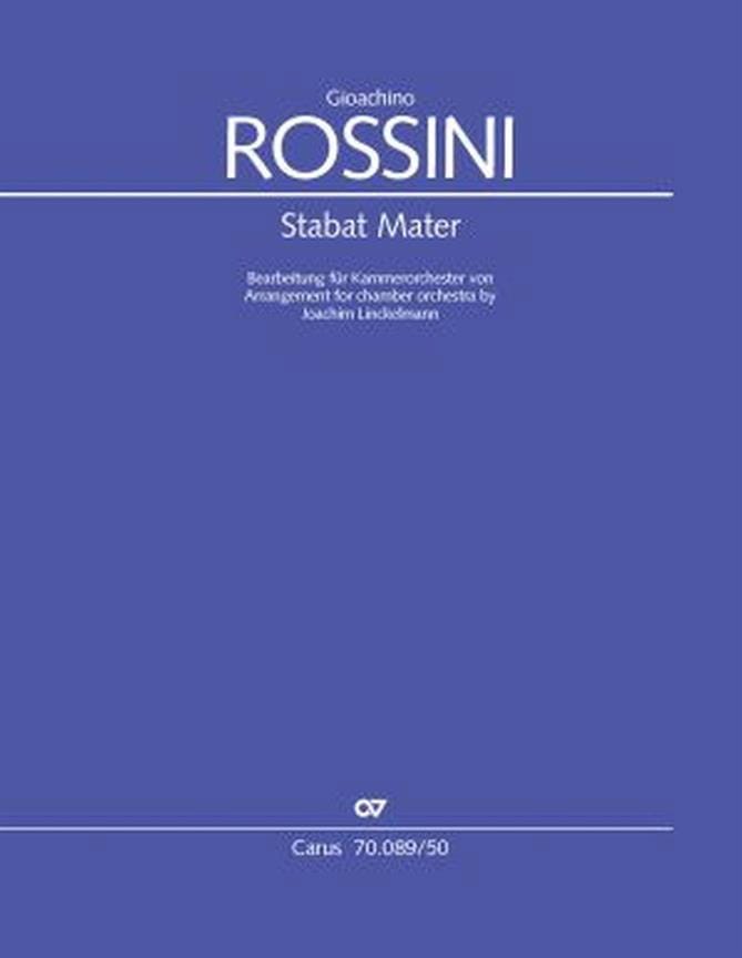Stabat Mater - Conducteur ROSSINI Partition Grand format