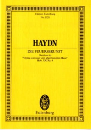 Die Feuersbrunst Hob. XXIXb:A HAYDN Partition Petit format