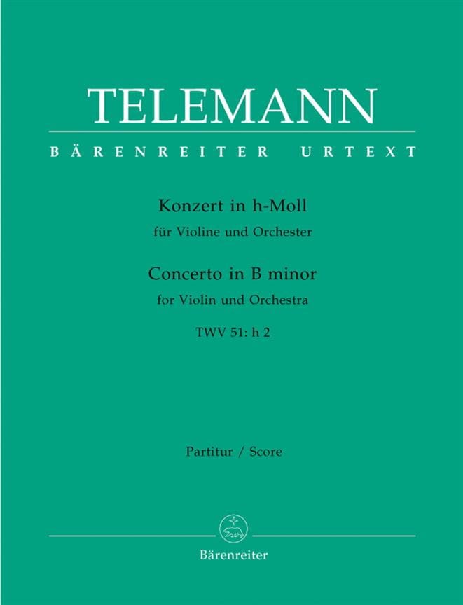Konzert in h-moll für Violine TWV 51: h2 - Partitur - TELEMANN