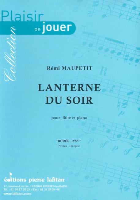 Lanterne du Soir Rémi Maupetit Partition Flûte traversière